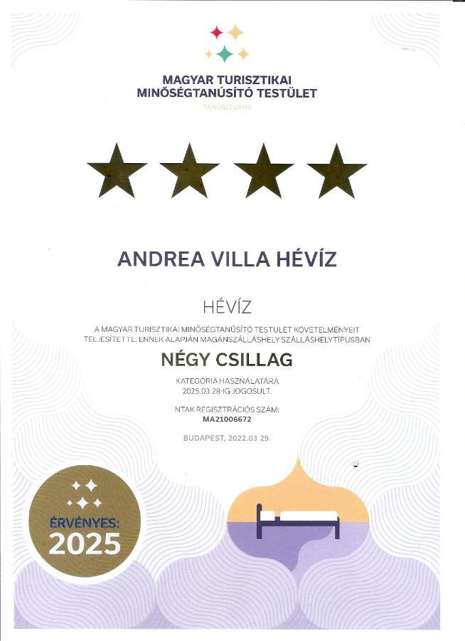 Andrea Villa Heviz II Balaton 外观 照片